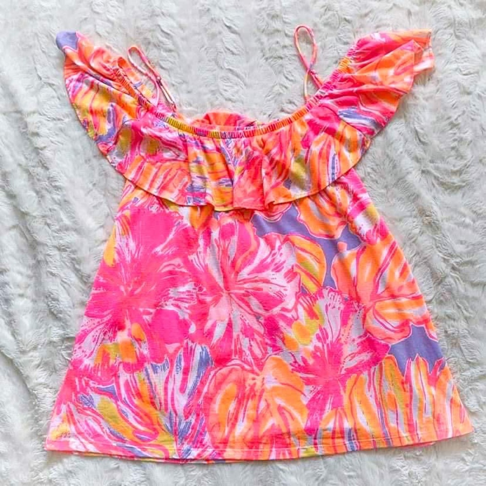 Large Lilly Pulitzer Sun Splashed Tamiami Top